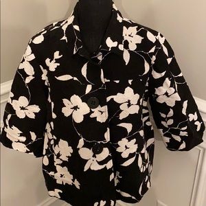 Coldwater Creek Floral Boxy Jacket